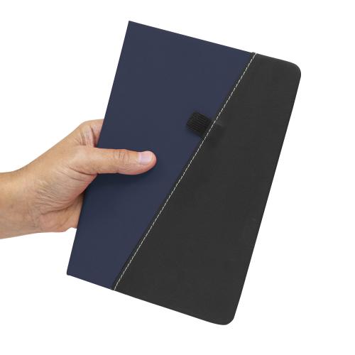 libreta tapa dura bicolor personalizada con logo por mayor para empresas argentina - t810