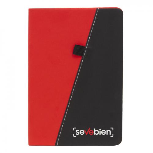 libreta tapa dura bicolor personalizada con logo por mayor para empresas argentina - t810