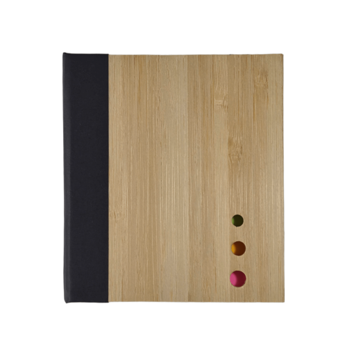 set de escritorio de bambu con logo personalizado