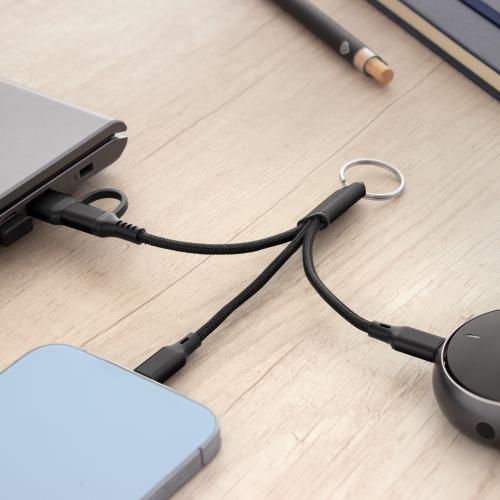 cable de carga con llavero personalizado con logo para empresas_ regalo mayorista argentina