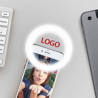 aro de luz led para celular personalizado con logo