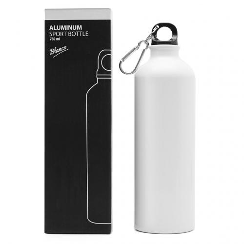 Botella de aluminio con mosquetón