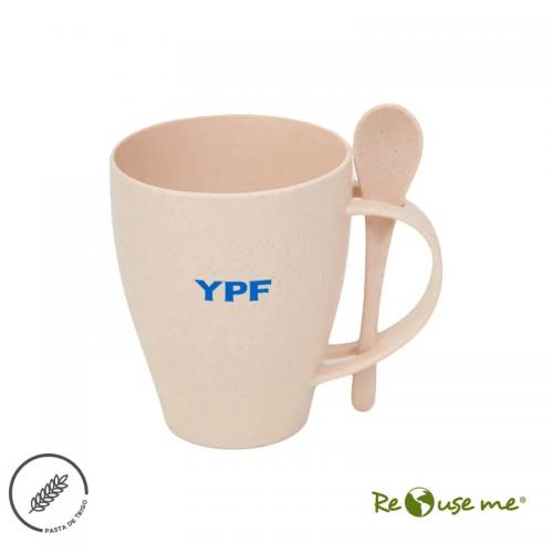 Taza con cucharita