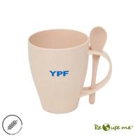 taza ecologica con cuchara personalizada para empresas