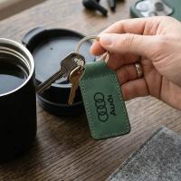 llavero de cuero grabado laser personalizado por mayor