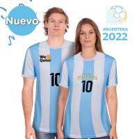 camiseta argentina 2022 con logo personalizada